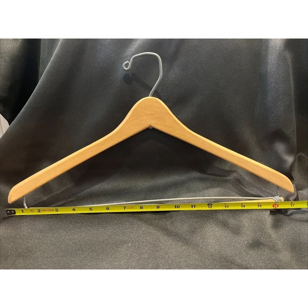 Lot of 3 Vintage Unbranded Wooden Hangers for Suits Jackets Pants Tops Dresses